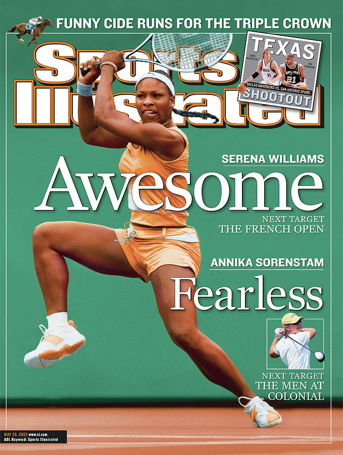 Serena Williams on Sports Illustrated Cover Photograph - Usa Serena Williams, 2003 State Farm Womens Tennis Classic Sports Illustrated Cover by Sports Illustrated