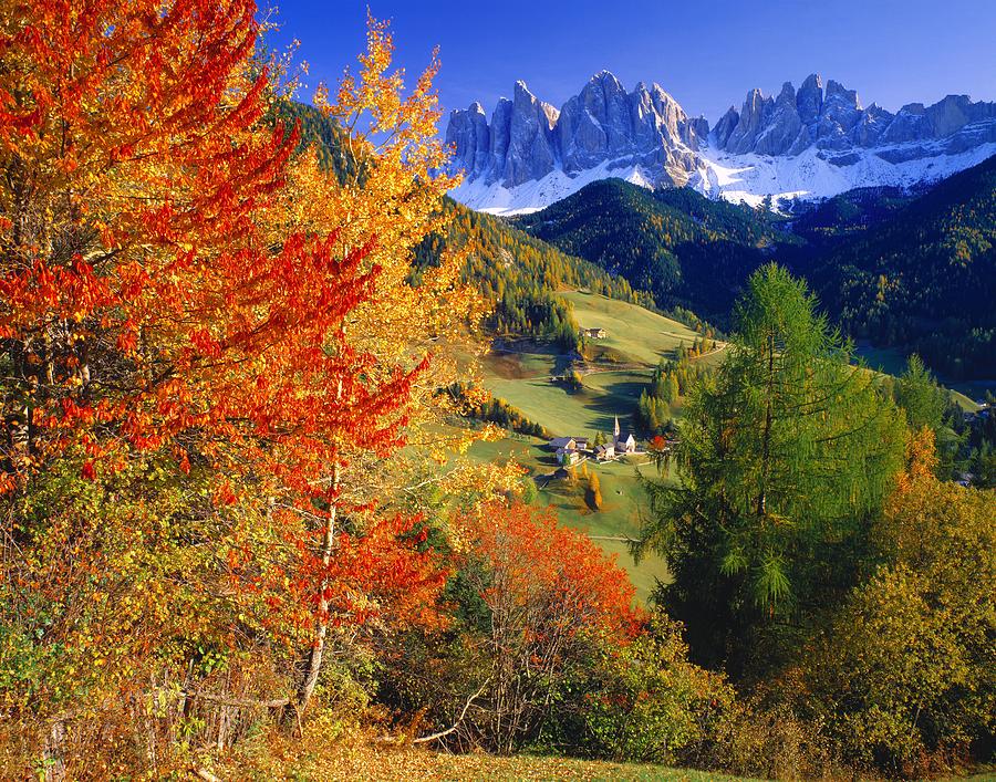 Valley Of Funes, Italy Digital Art by Johanna Huber