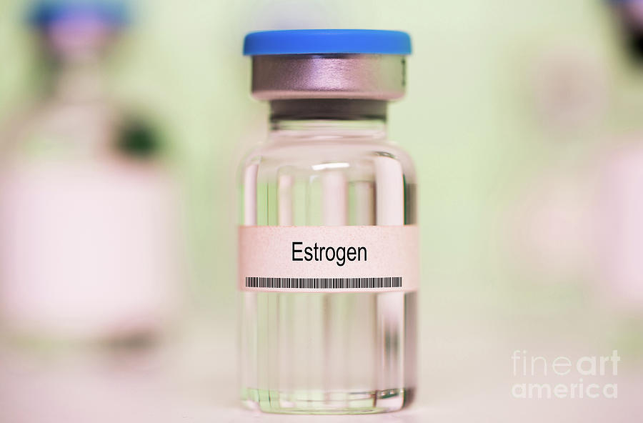 Vial Of Estrogen by Wladimir Bulgar / Science Photo Library