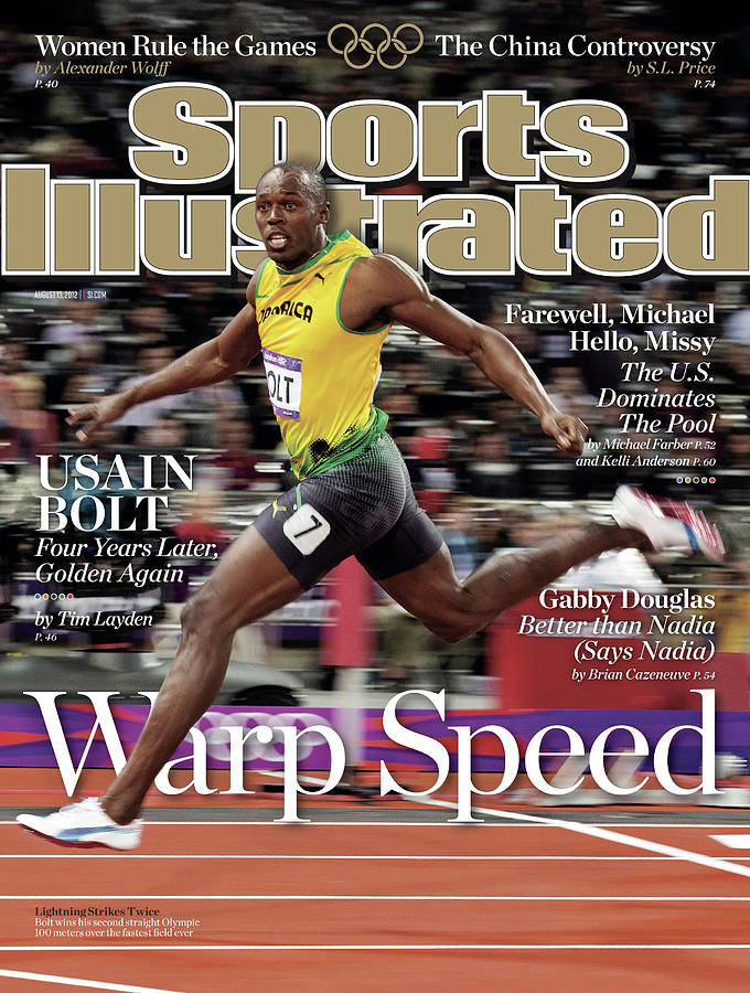 Usain Bolt Warp Speed Photograph - Warp Speed 2012 Summer Olympics Sports Illustrated Cover by Sports Illustrated