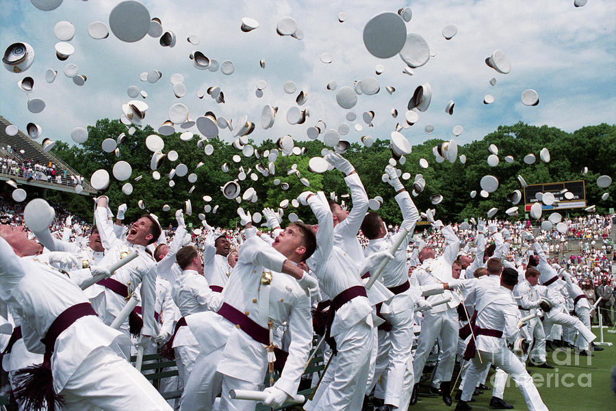 West Point Graduates Tossing Their Hats by Bettmann West Point Graduates Tossing Their Hats by Bettmann