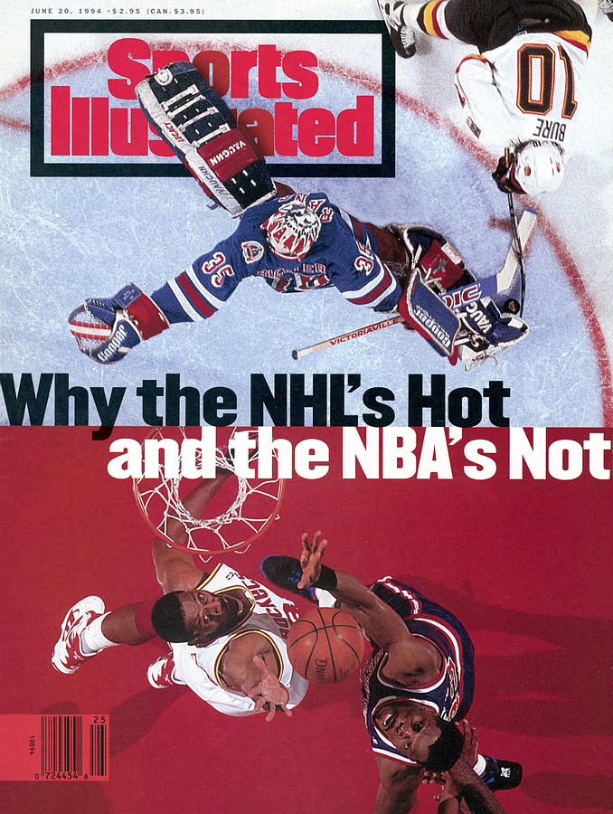 1994 Sports Illustrated Cover Photograph - Why The Nhls Hot And The Nbas Not Sports Illustrated Cover by Sports Illustrated
