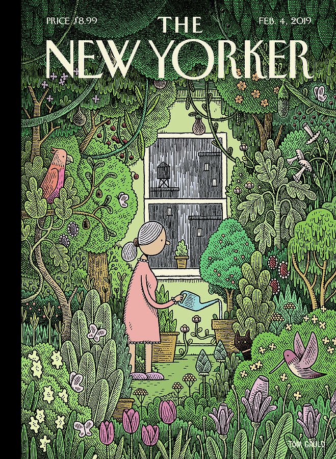 Garden of Serenity Painting - Winter Garden by Tom Gauld