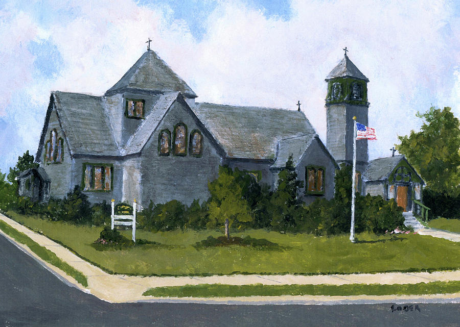 All Saints Church #1 Painting by Robert Loder Jr