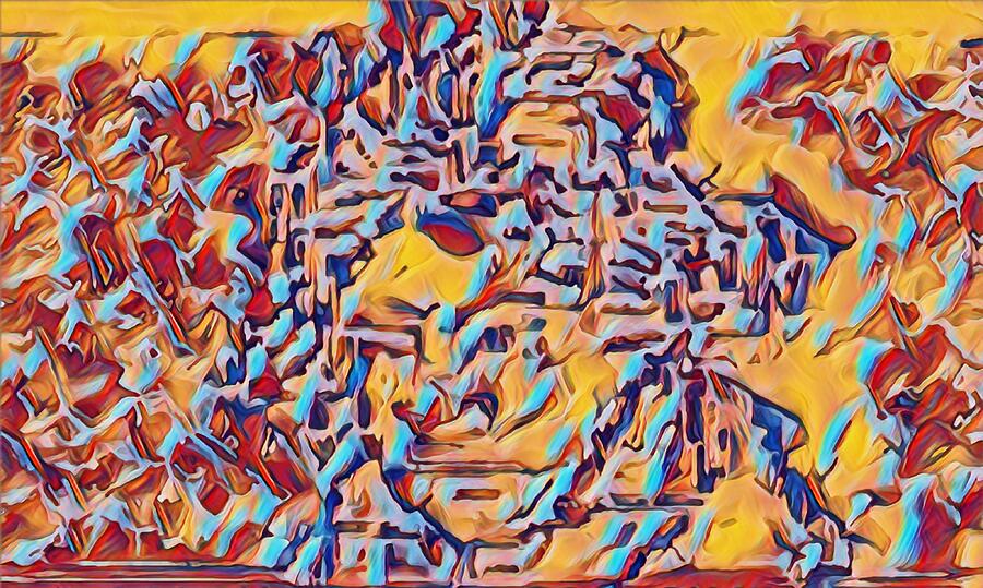 Beethoven In All 50 States Nebraska Mixed Media by Bencasso B