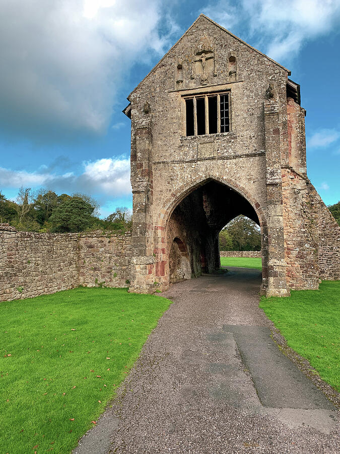 Historic Stone Gatehouse Photograph - Cleeve Abbey #1 by Seeables Visual Arts