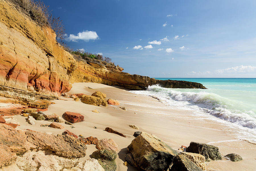 Cupecoy Beach Sint Maarten #1 Photograph by Steven Heap