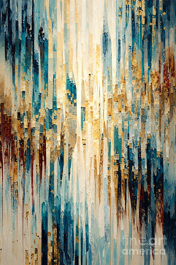 Abstract Urban Landscape Painting - Habakkuk 2 2. Write The Vision And Make It Plain #1 by Mark Lawrence