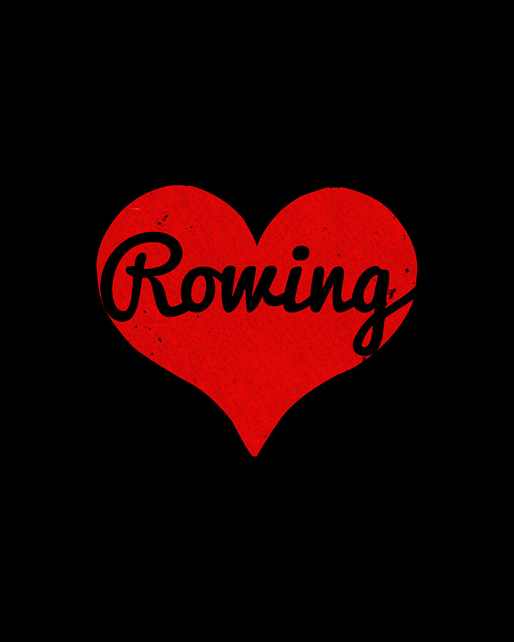 I Love Rowing #1 Digital Art by Flippin Sweet Gear