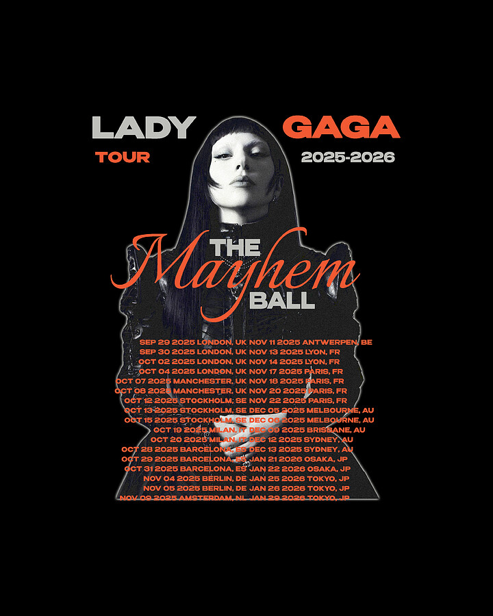A1サイズ　未開封THE MAYHEM BALL ポスター　ladygaga Pôster Lady Gaga Mayhem Tour 2025 & 2026
