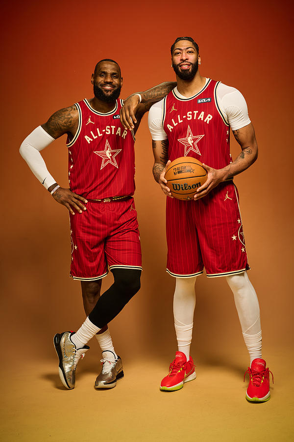 Lebron James and Anthony Davis #1 by Jennifer Pottheiser