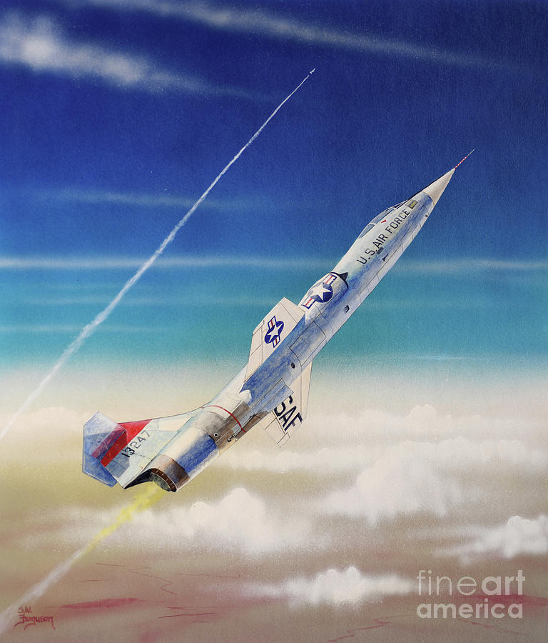 Lockheed F-104 Starfighter #2 Painting by Steve Ferguson