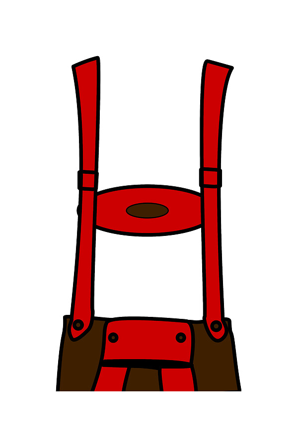 Oktoberfest Lederhosen #1 Digital Art by Flippin Sweet Gear