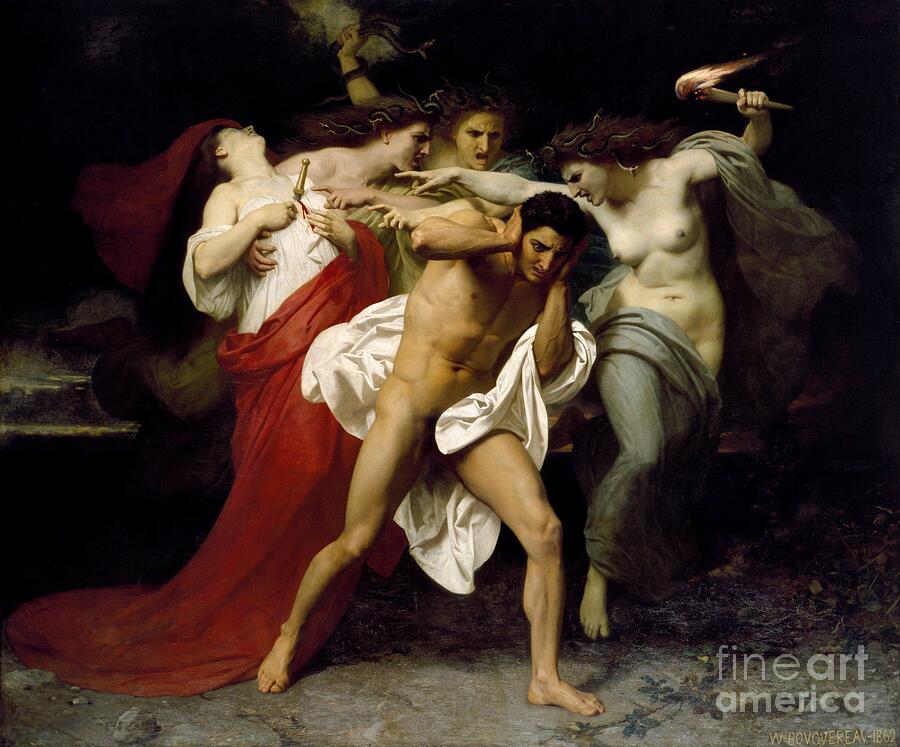 Orestes Pursued by the Furies by William-Adolphe Bouguereau