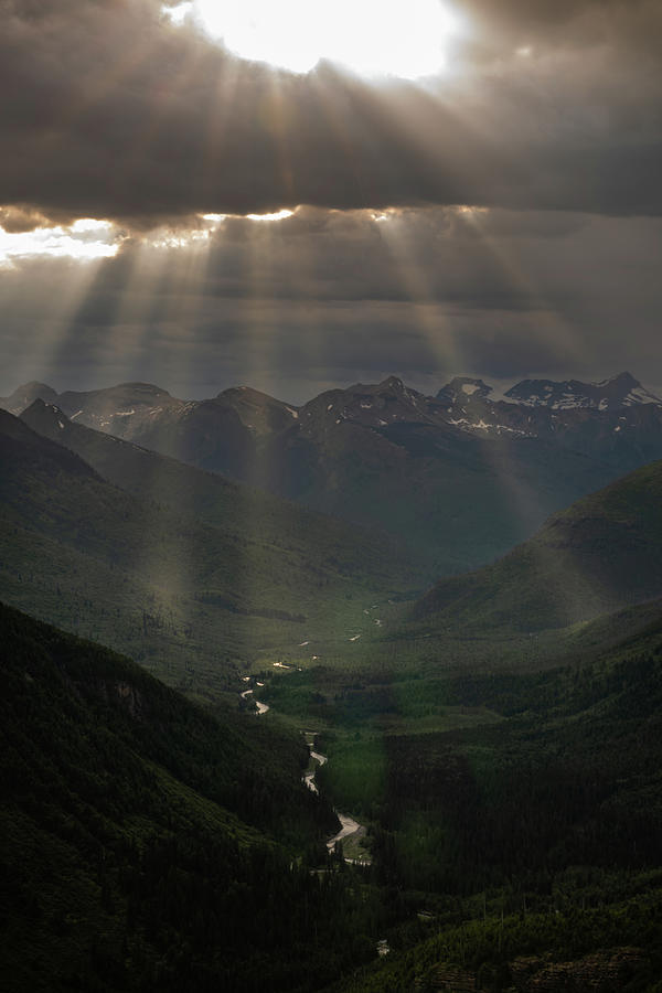 Rays over McDonald Creek No. 2 #1 Photograph by Matt Halvorson