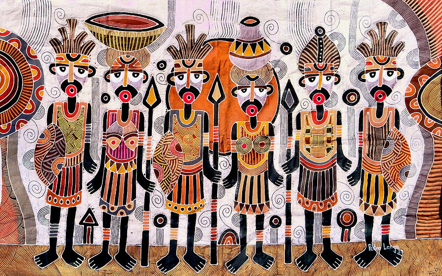 Royalty Painting by Pedro Langa - Mozambique