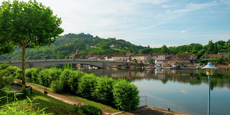 t-Sylvestre-sur-Lot town and historic hilltop Penne dAgenais #1 Photograph by Seeables Visual Arts