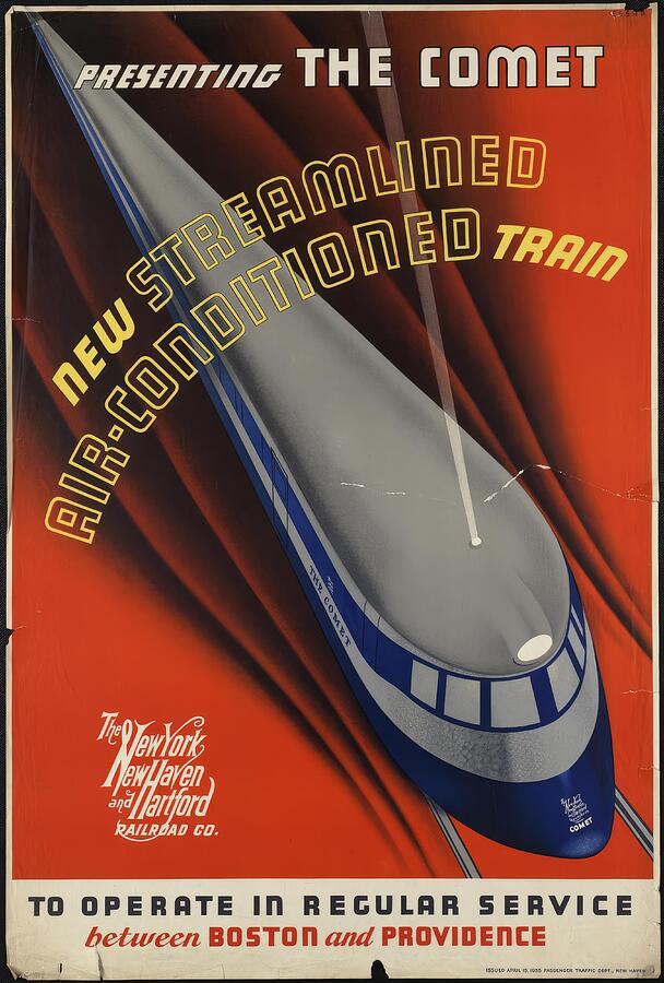 Streamlined Tp1836 Presenting The Comet. New Streamlined Air Conditioned Train #1 ...