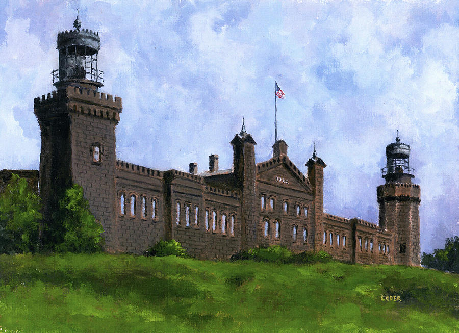 Twin Lights #1 Painting by Robert Loder Jr