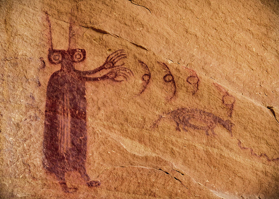 Unexpected Panel Anthropomorph, Utah #1 Photograph by Abbie Warnock