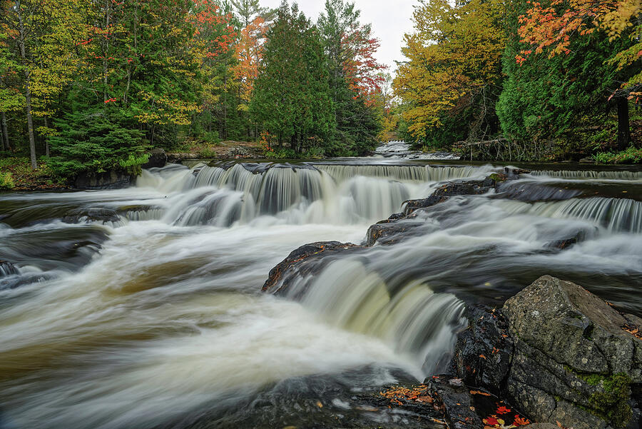 Upper Bond Falls in Autumn #1 Photograph by Michael Collins