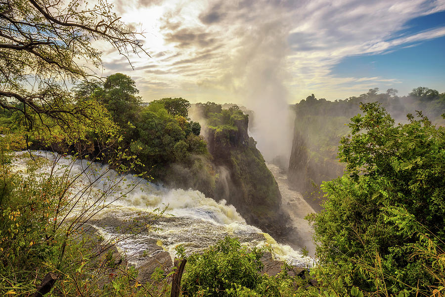 Victoria Falls on Zambezi River in Zimbabwe #1 Photograph by Miroslav Liska