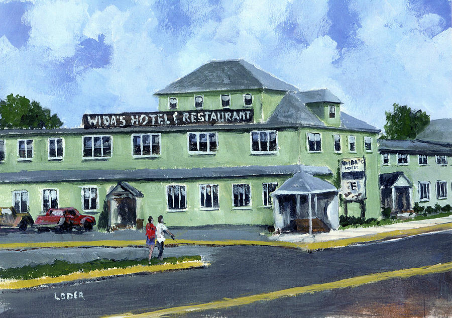 Widas Restaurant #1 Painting by Robert Loder Jr