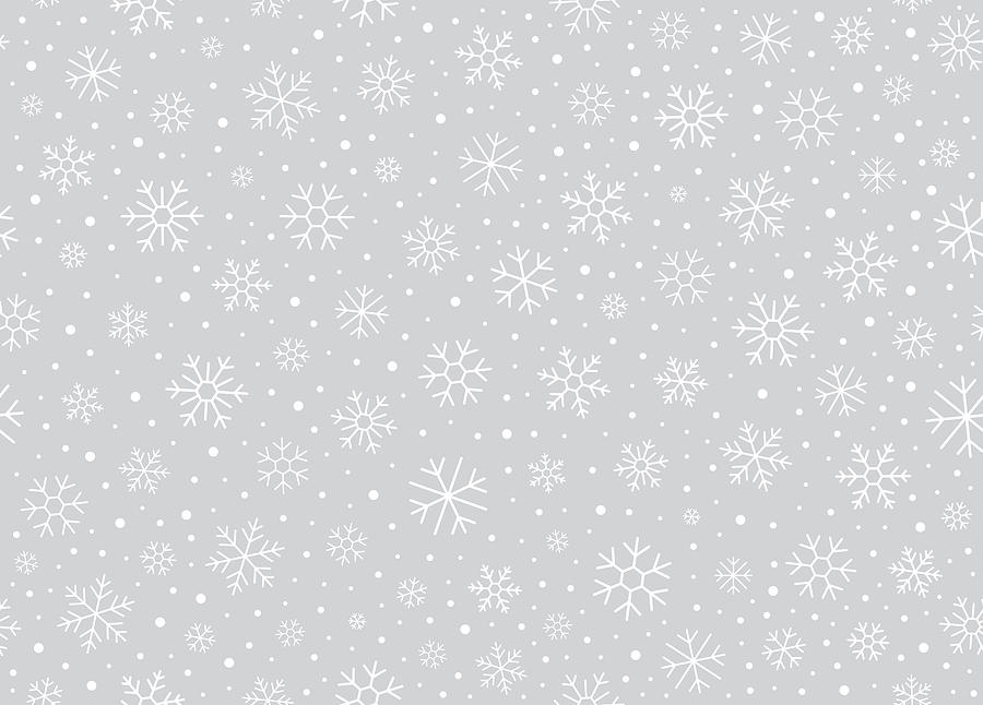 Winter Snowflake Background #1 Drawing by Bounward
