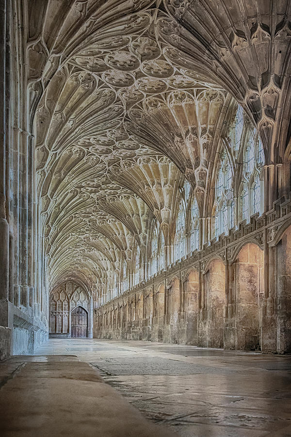 14th Century Cloister, Gloucester Cathedral England Photograph by Charnwood Photography Fine Art
