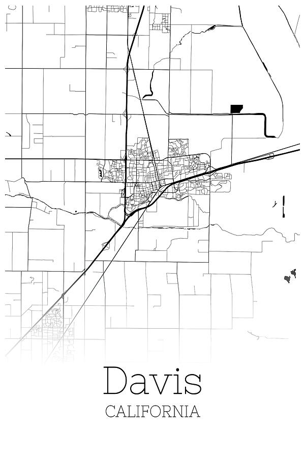 161 Davis California Mixed Media by Big Art Store - Metal Posters