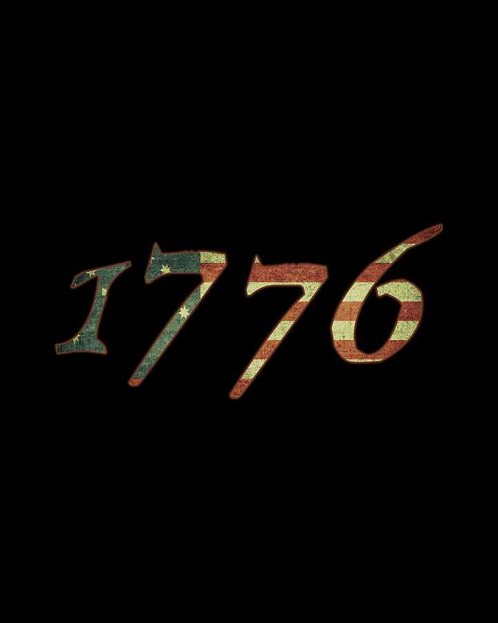 1776 Declaration of Independence US Flag Digital Art by Flippin Sweet Gear