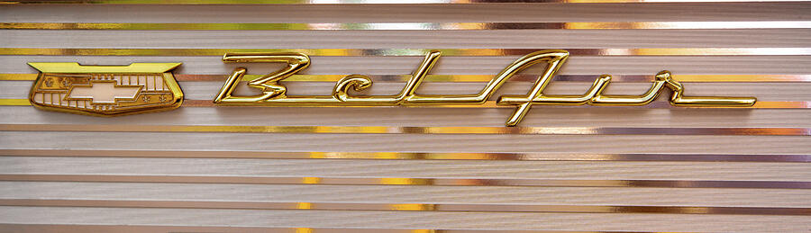 1957 Chevrolet Bel Air Gold Script Emblem by Dale Kincaid