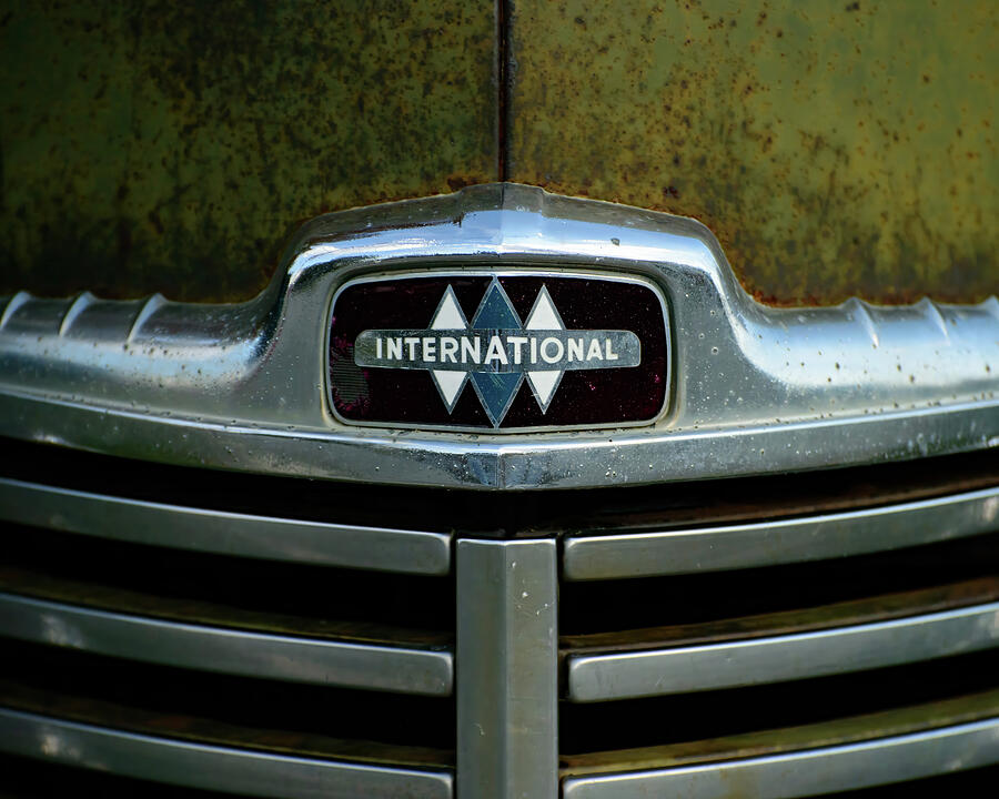 1959 International KB 5 Hood ornament Photograph by Flees Photos