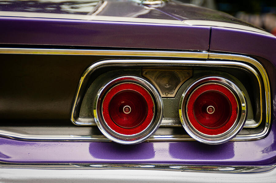 1968 Dodge Charger Taillights Photograph by Chad Thunberg