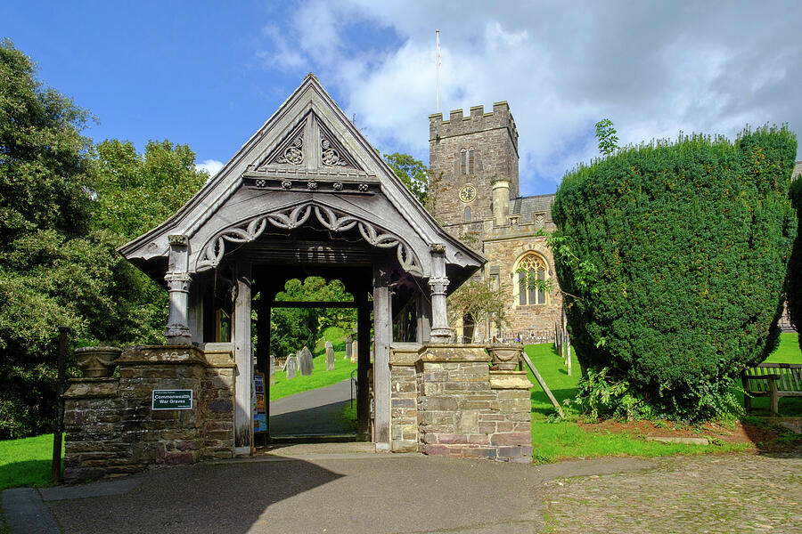Charming Churchyard Entrance Photograph - All Saints Church, Dulverton #2 by Seeables Visual Arts