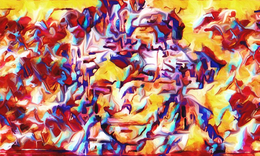Beethoven In All 50 States New Hampshire Mixed Media by Bencasso B