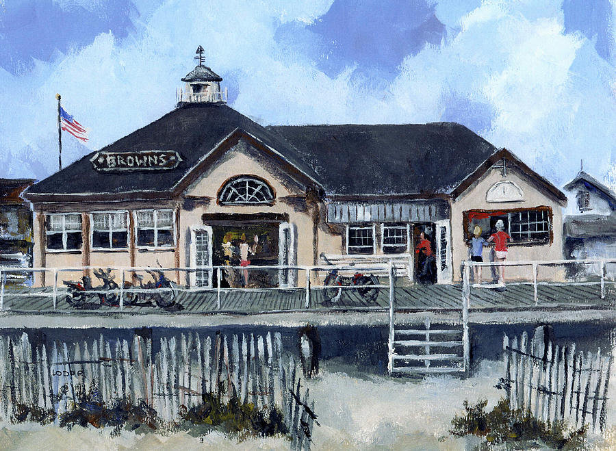 Browns Restaurant #2 Painting by Robert Loder Jr