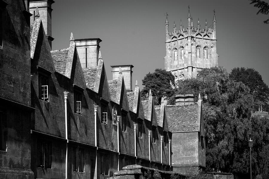 Chipping Campden, Almshouses and church - Chipping Campden #2 Photograph by Seeables Visual Arts