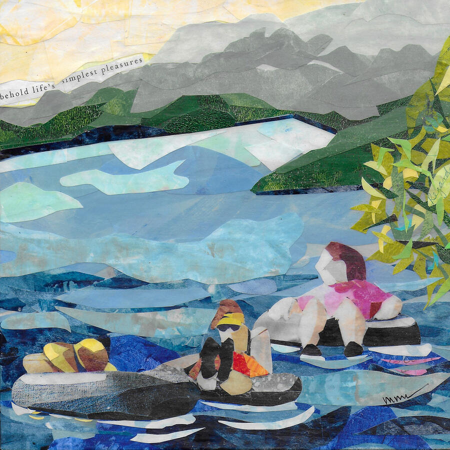 Relaxing on a Serene Lake Mixed Media - Follow Me #2 by Mary Conner