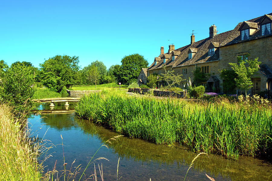 Charming English Countryside Scene Photograph - Idyllic Lower Slaughter village, Gloucestershire, UK #2 by Seeables Visual Arts