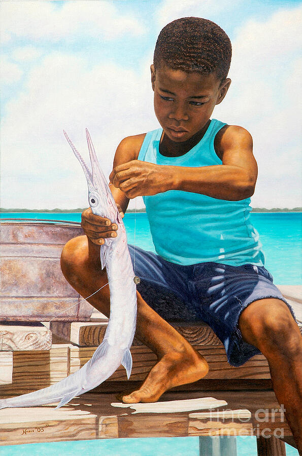 The Big Catch #1 Painting by Nicole Minnis