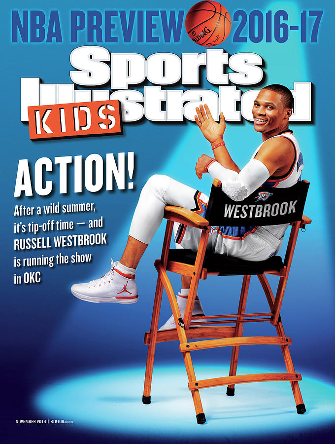 Russell Westbrook Covers Sports Illustrated Kids Photograph - 2016-17 Sports Illustrated for Kids NBA Preview Issue Cover by Sports Illustrated