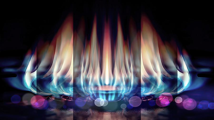 3 Burners Digital Art by David Manlove