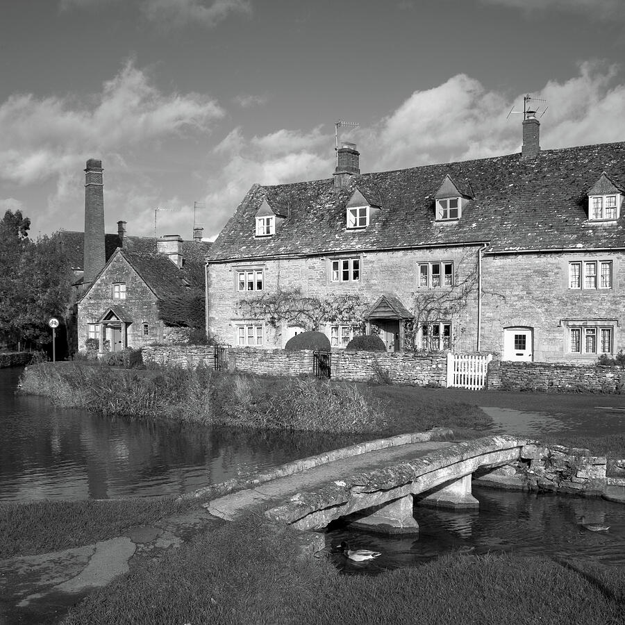 Charming English Village Scene Photograph - Lower Slaughter, idyllic riverside cottages #33 by Seeables Visual Arts