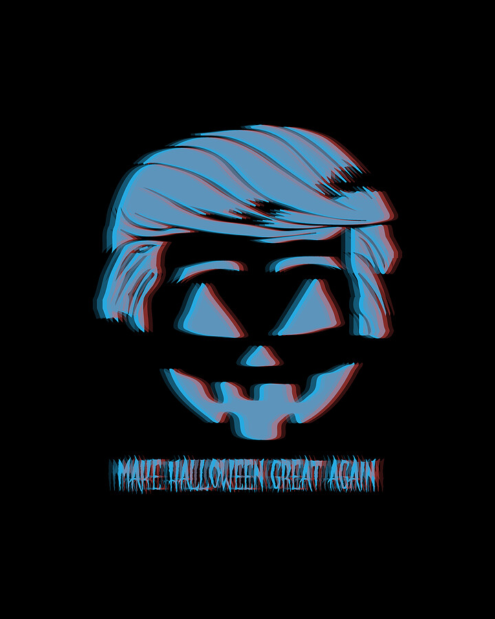 3D Trumpkin Make Halloween Great Again Digital Art by Flippin Sweet Gear