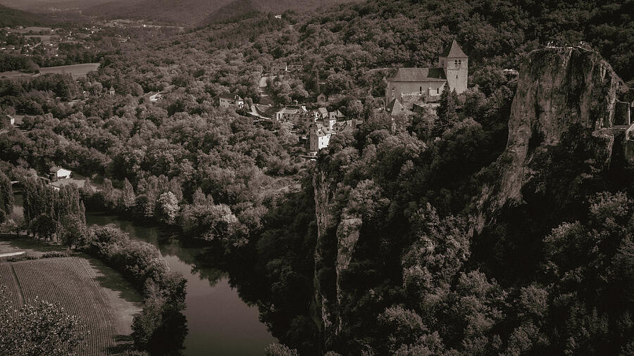 Medieval Castle Overlooking a River Photograph - St Cirq Lapopie, France #4 by Seeables Visual Arts