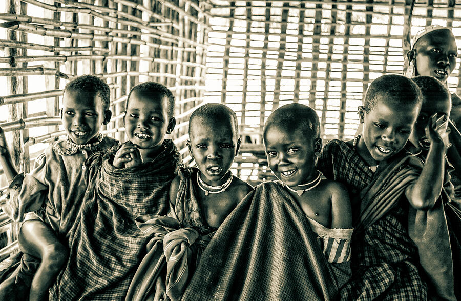 Maasai Children 4239 Photograph by Neptune Images