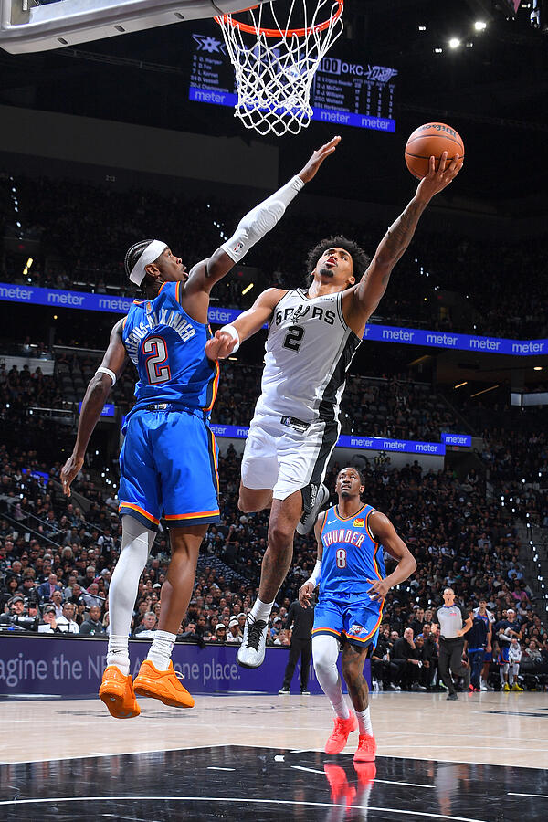 Spurs Printable Oklahoma City Thunder v San Antonio Spurs #8 by Michael Gonzales