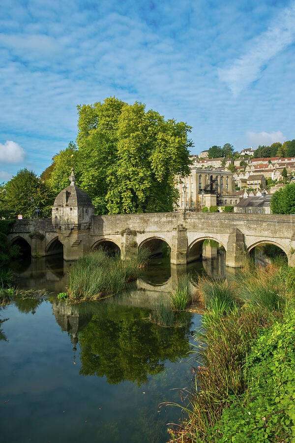 Historic Bridge over River in Bath Photograph - Picturesque Bradford on Avon, Wiltshire, UK #9 by Seeables Visual Arts