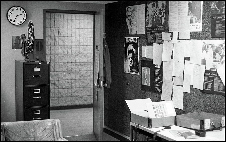 Retro Office Bulletin Board Scene Photograph - A 1970s College Film Society Office, Part 1 by Jeremy Butler